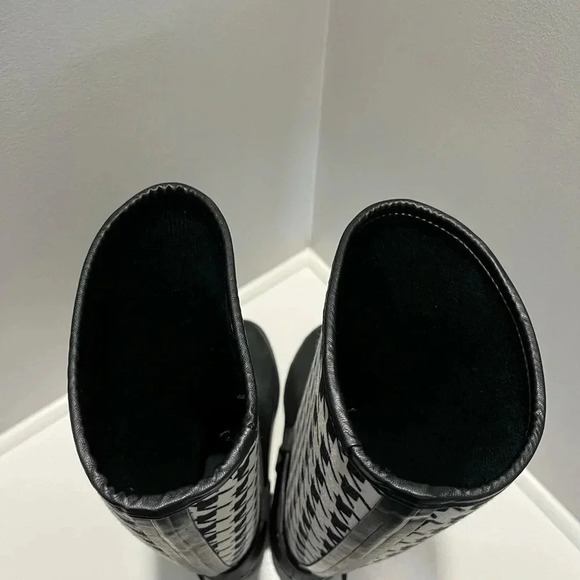 Charlie Paige Tall Houndstooth Riding Boots - Picture 10 of 15